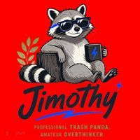 Jimothy The Trash Panda Funny Racoon Meme Santa Hat thumb 1