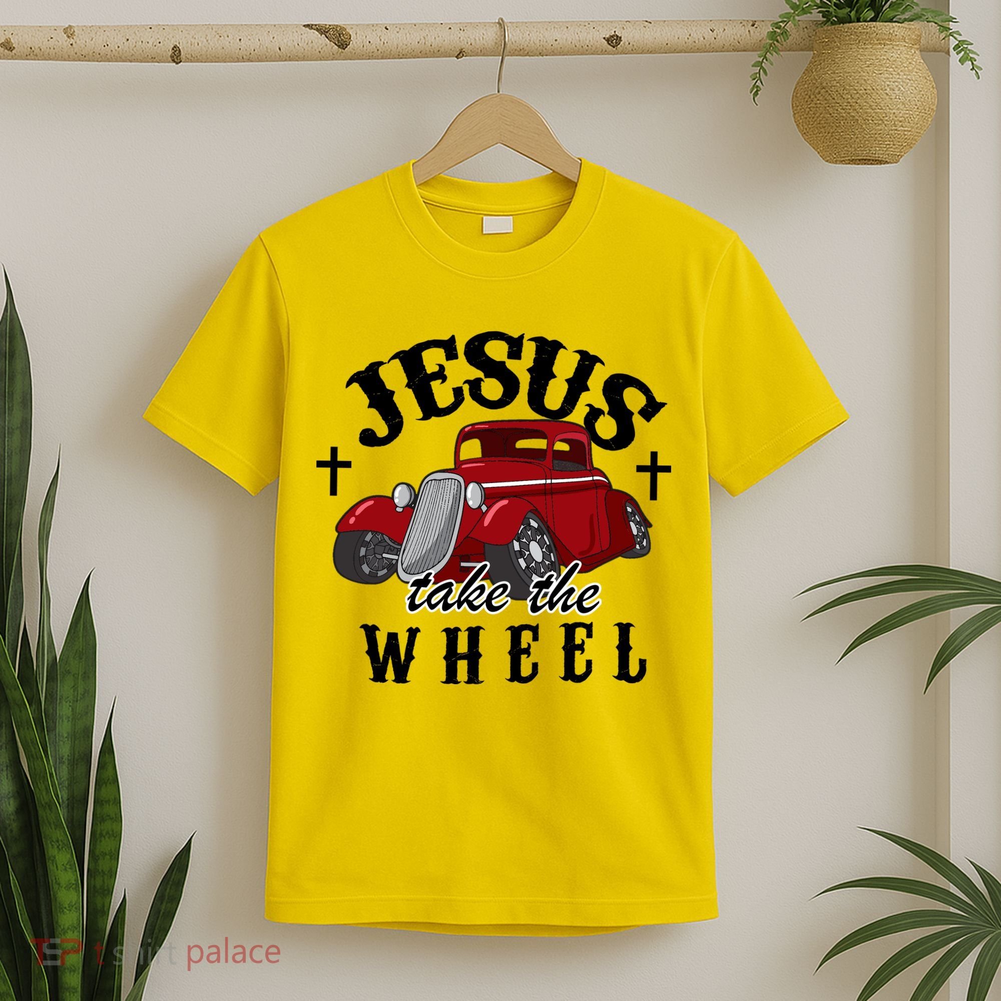Jesus Take The Wheel Vintage Car T-Shirt