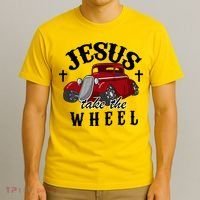 Jesus Take The Wheel Vintage Car T-Shirt thumb 3