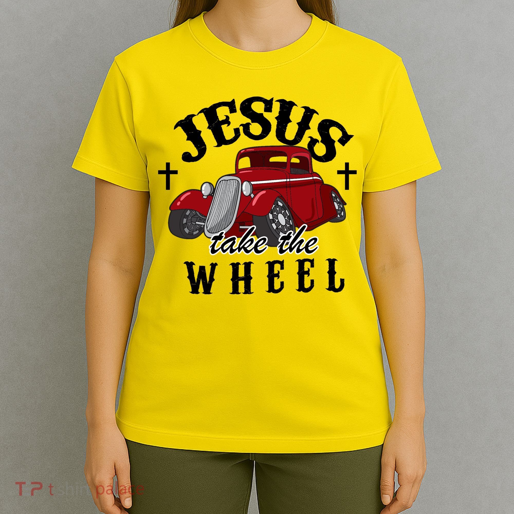 Jesus Take The Wheel Vintage Car T-Shirt