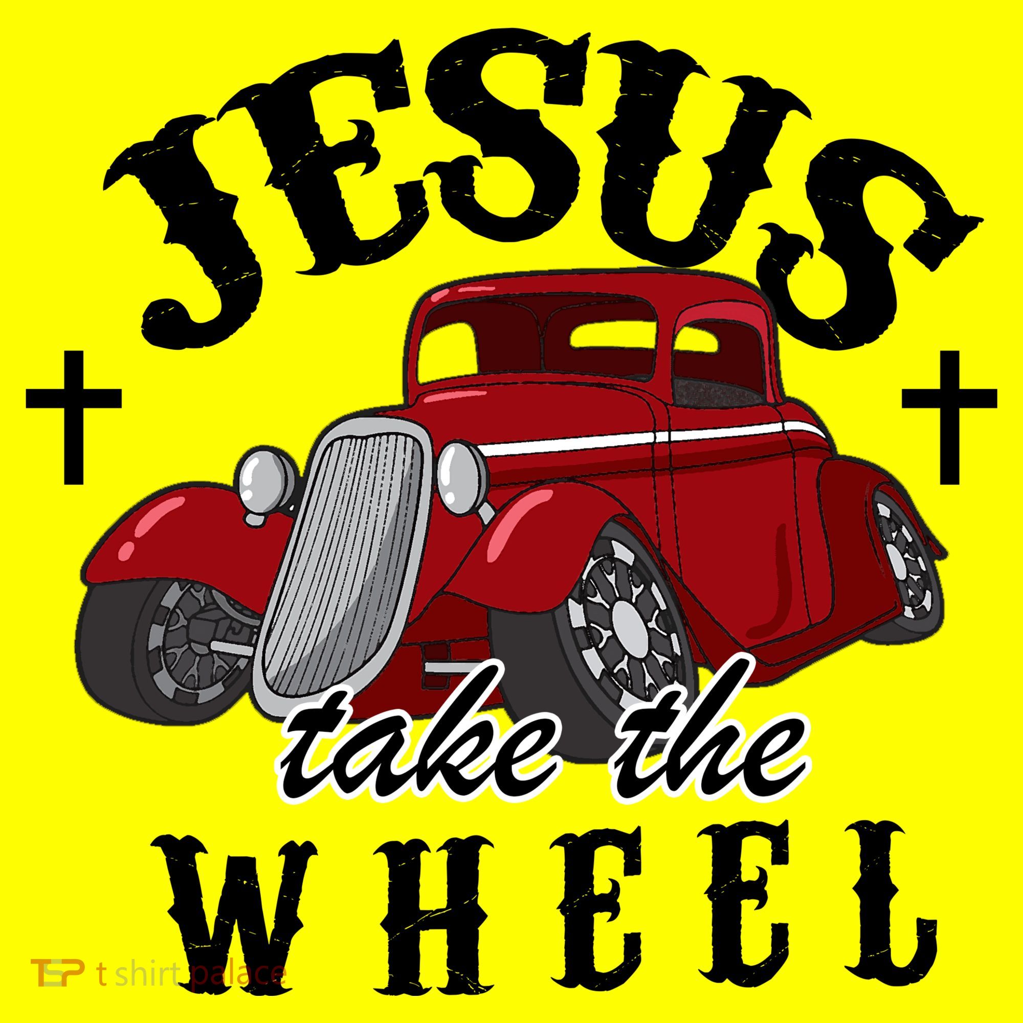 Jesus Take The Wheel Vintage Car T-Shirt