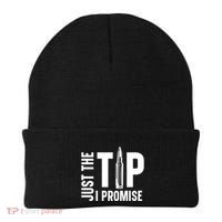 Just The Tip I Promise Bullet Gun Beanie thumb 0