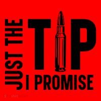 Just The Tip I Promise Bullet Gun Santa Hat thumb 1