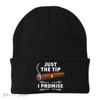 Just The Tip I Promise Cigar Smoker Men Joke Apparel Beanie thumb 0
