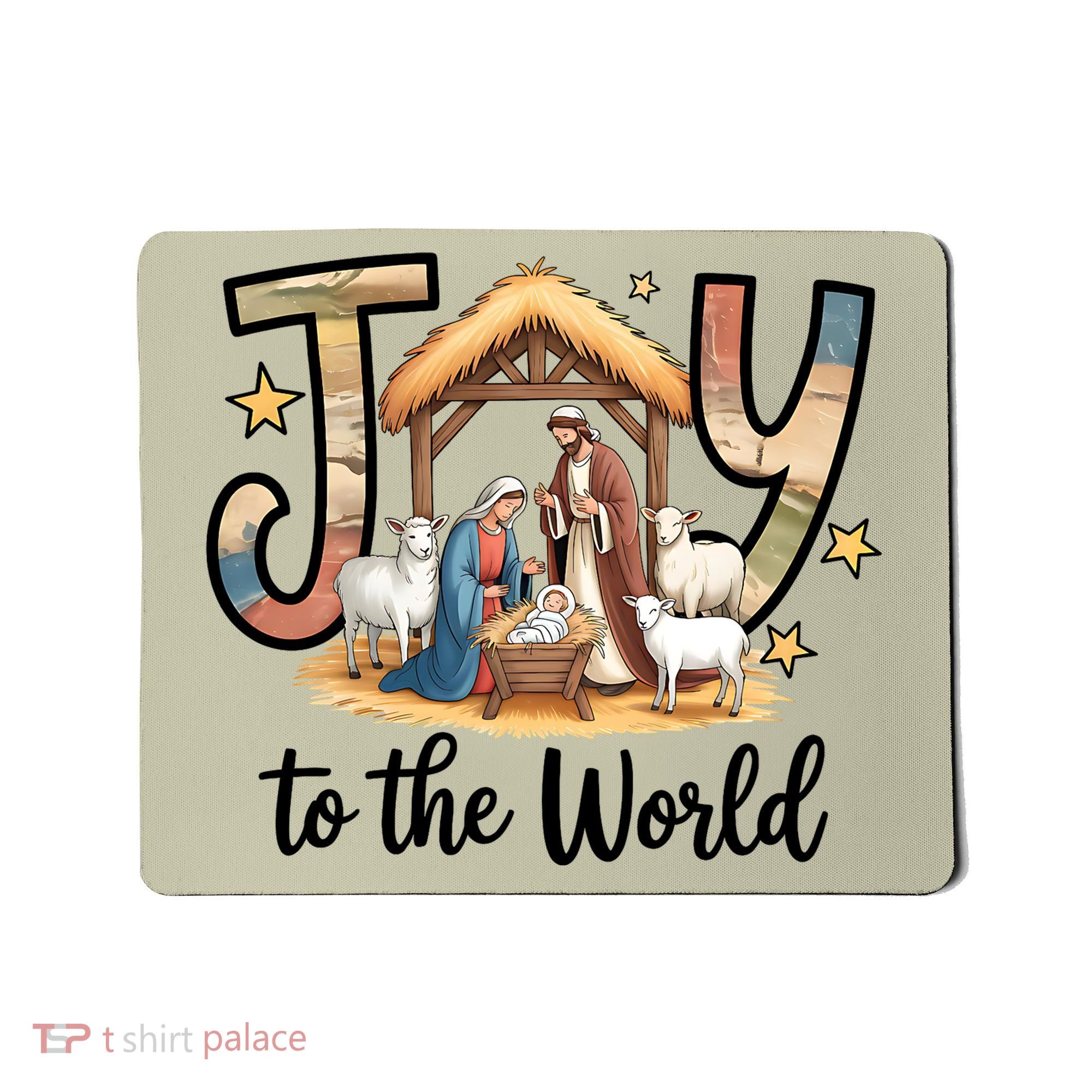 Joy To The World Jesus Is Born Christmas Mousepad