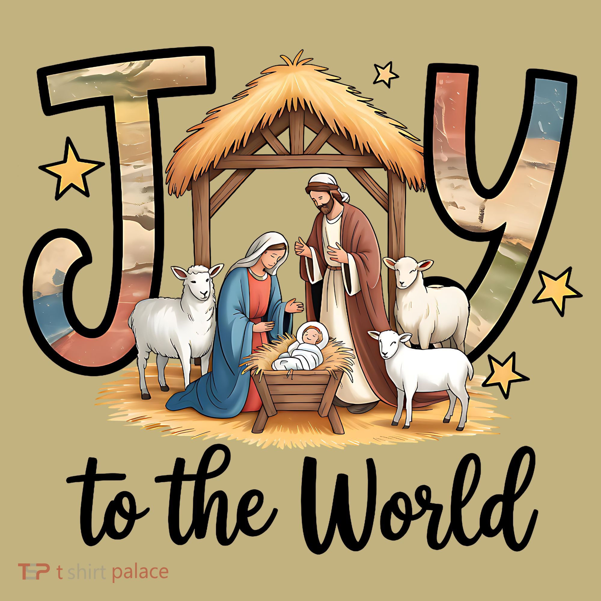 Joy To The World Jesus Is Born Christmas Mousepad