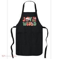 Joy To The World Festive Holiday Graphic Apron thumb 0