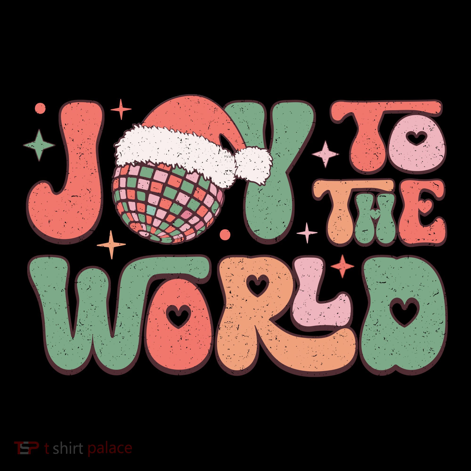 Joy To The World Festive Holiday Graphic Coffee Mug