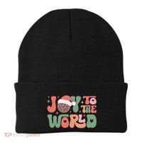 Joy To The World Festive Holiday Graphic Beanie thumb 0