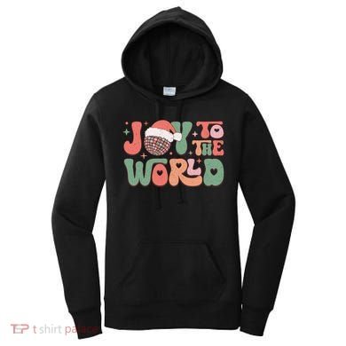 Joy To The World Festive Holiday Graphic Women's Hoodie