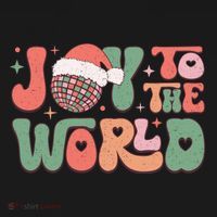 Joy To The World Festive Holiday Graphic Women's Hoodie thumb 2