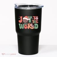 Joy To The World Festive Holiday Graphic Tumbler thumb 0