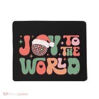 Joy To The World Festive Holiday Graphic Mousepad thumb 0