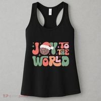 Joy To The World Festive Holiday Graphic Women's Tank Top thumb 3