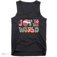Joy To The World Festive Holiday Graphic Tank Top thumb 0