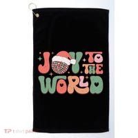Joy To The World Festive Holiday Graphic Golf Towel thumb 0