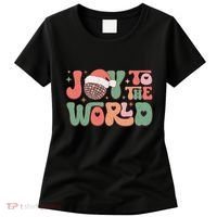 Joy To The World Festive Holiday Graphic Women's T-Shirt thumb 0