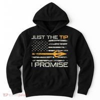 Just The Tip I Promise Funny Bow Hunter Archery Hunting Hoodie thumb 0