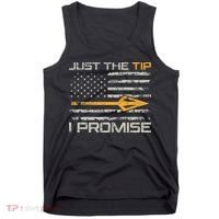 Just The Tip I Promise Funny Bow Hunter Archery Hunting Tank Top thumb 0