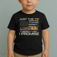 Just The Tip I Promise Funny Bow Hunter Archery Hunting Toddler T-Shirt thumb 2