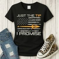 Just The Tip I Promise Funny Bow Hunter Archery Hunting Women's T-Shirt thumb 3