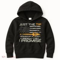 Just The Tip I Promise Funny Bow Hunter Archery Hunting Kids Hoodie thumb 0
