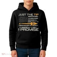 Just The Tip I Promise Funny Bow Hunter Archery Hunting Kids Hoodie thumb 4