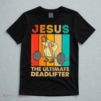 Jesus The Ultimate Deadlifter Vintage Gym Christian T-Shirt thumb 5