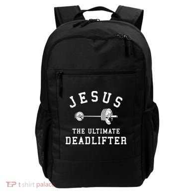 Jesus The Ultimate Deadlifter Christian Gym Workout Exercise Backpack