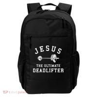 Jesus The Ultimate Deadlifter Christian Gym Workout Exercise Backpack thumb 0