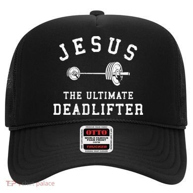 Jesus The Ultimate Deadlifter Christian Gym Workout Exercise Hat