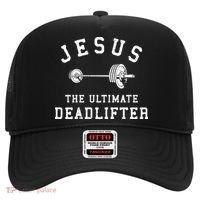Jesus The Ultimate Deadlifter Christian Gym Workout Exercise Hat thumb 0
