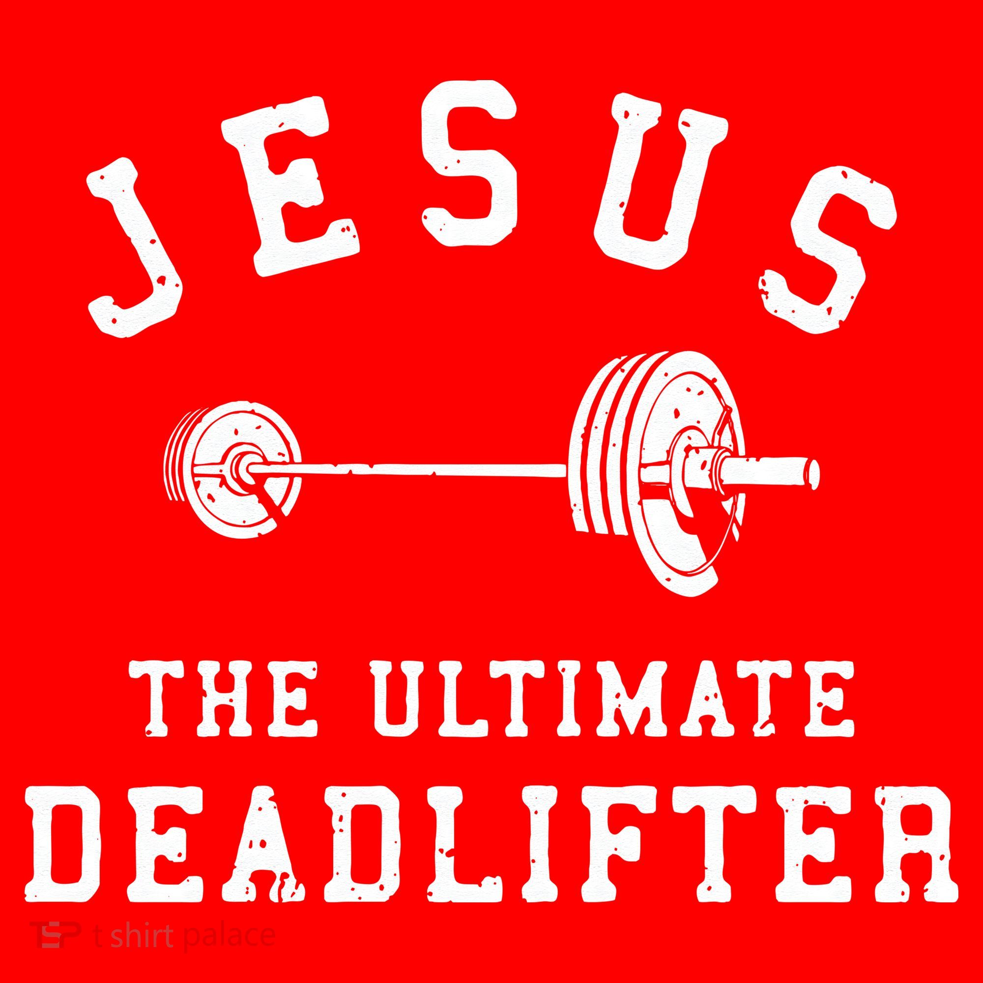 Jesus The Ultimate Deadlifter Christian Gym Workout Exercise Santa Hat