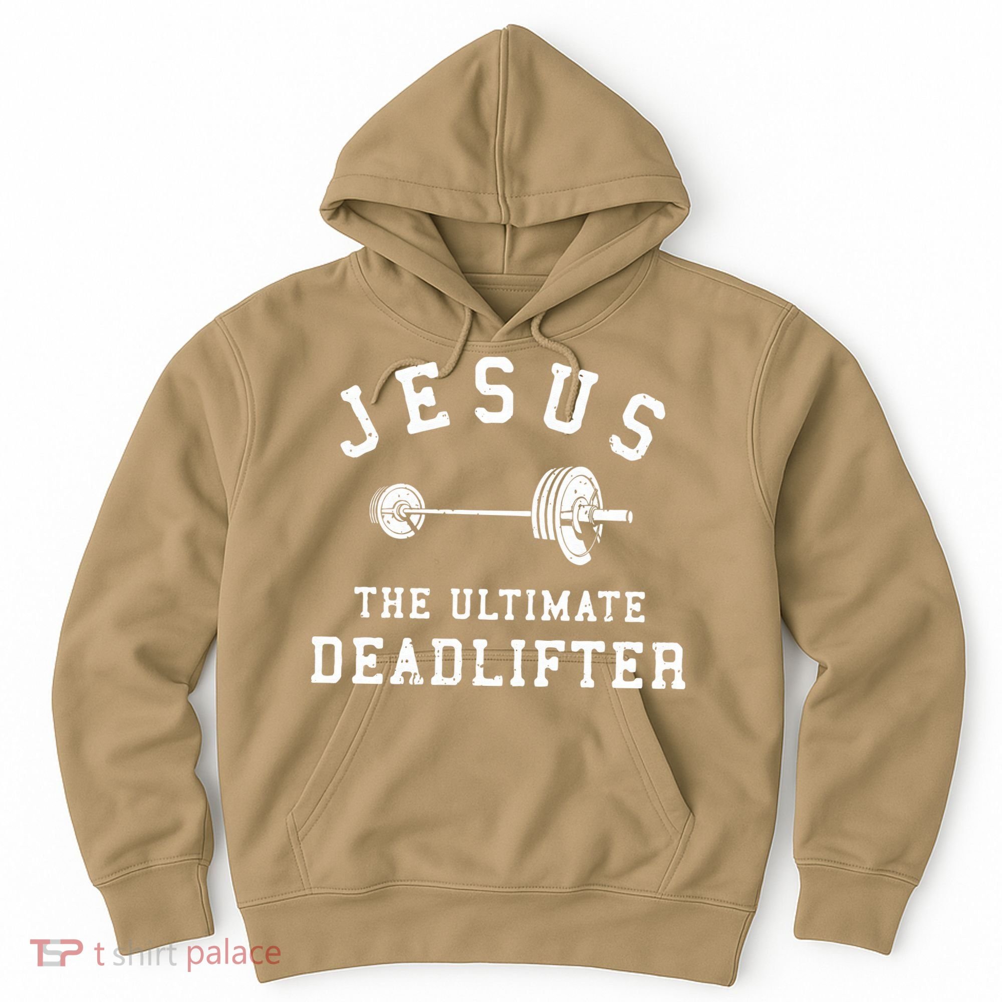 Jesus The Ultimate Deadlifter Christian Gym Workout Exercise Hoodie