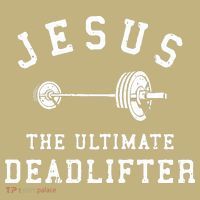 Jesus The Ultimate Deadlifter Christian Gym Workout Exercise Mousepad thumb 1