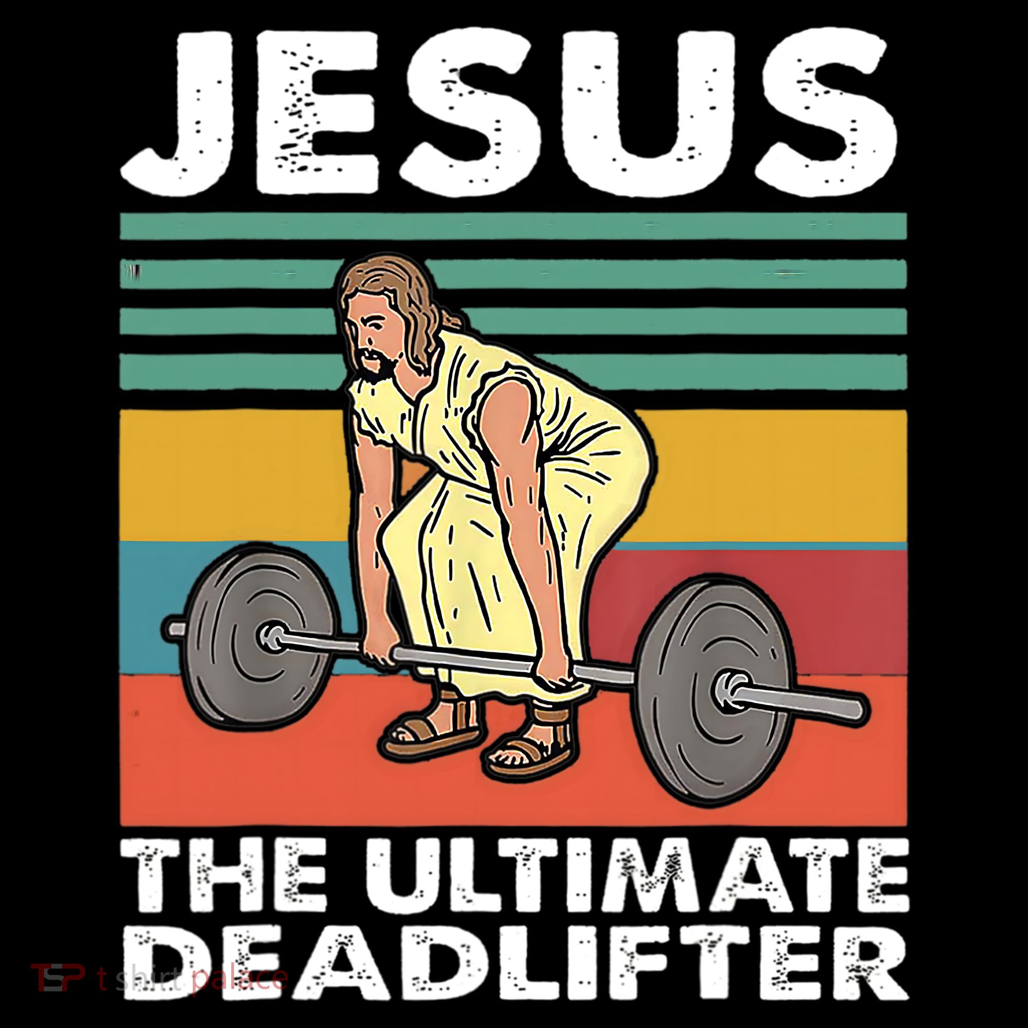 Jesus The Ultimate Deadlifter Funny Jesus Lifting Gym Coffee Mug