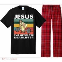 Jesus The Ultimate Deadlifter Funny Jesus Lifting Gym Pajama Set thumb 0