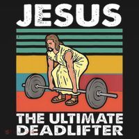 Jesus The Ultimate Deadlifter Funny Jesus Lifting Gym Women's Hoodie thumb 2