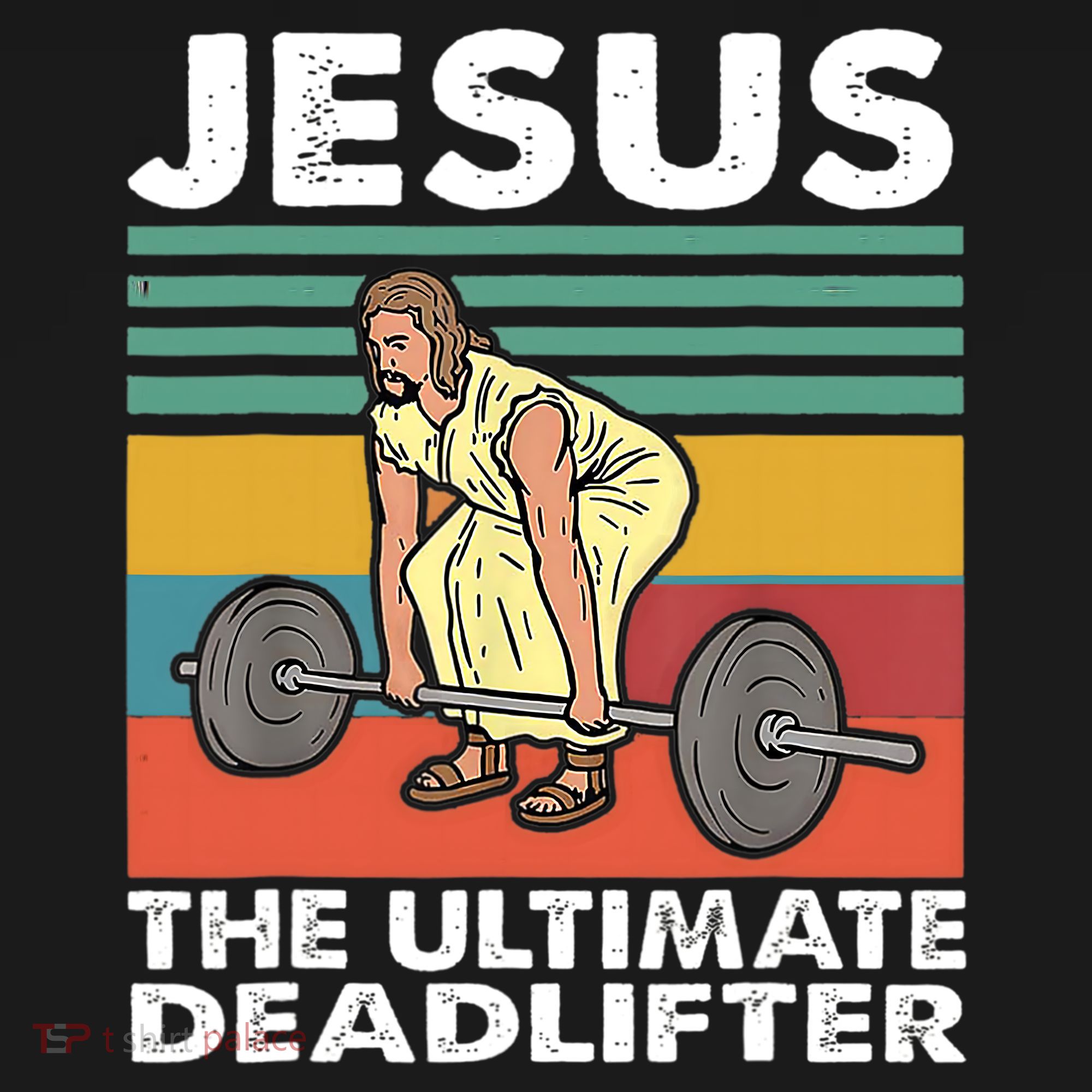 Jesus The Ultimate Deadlifter Funny Jesus Lifting Gym Women's Tank Top