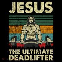 Jesus The Ultimate Deadlifter Funny Christian Workout Jesus Gift Coffee Mug thumb 5