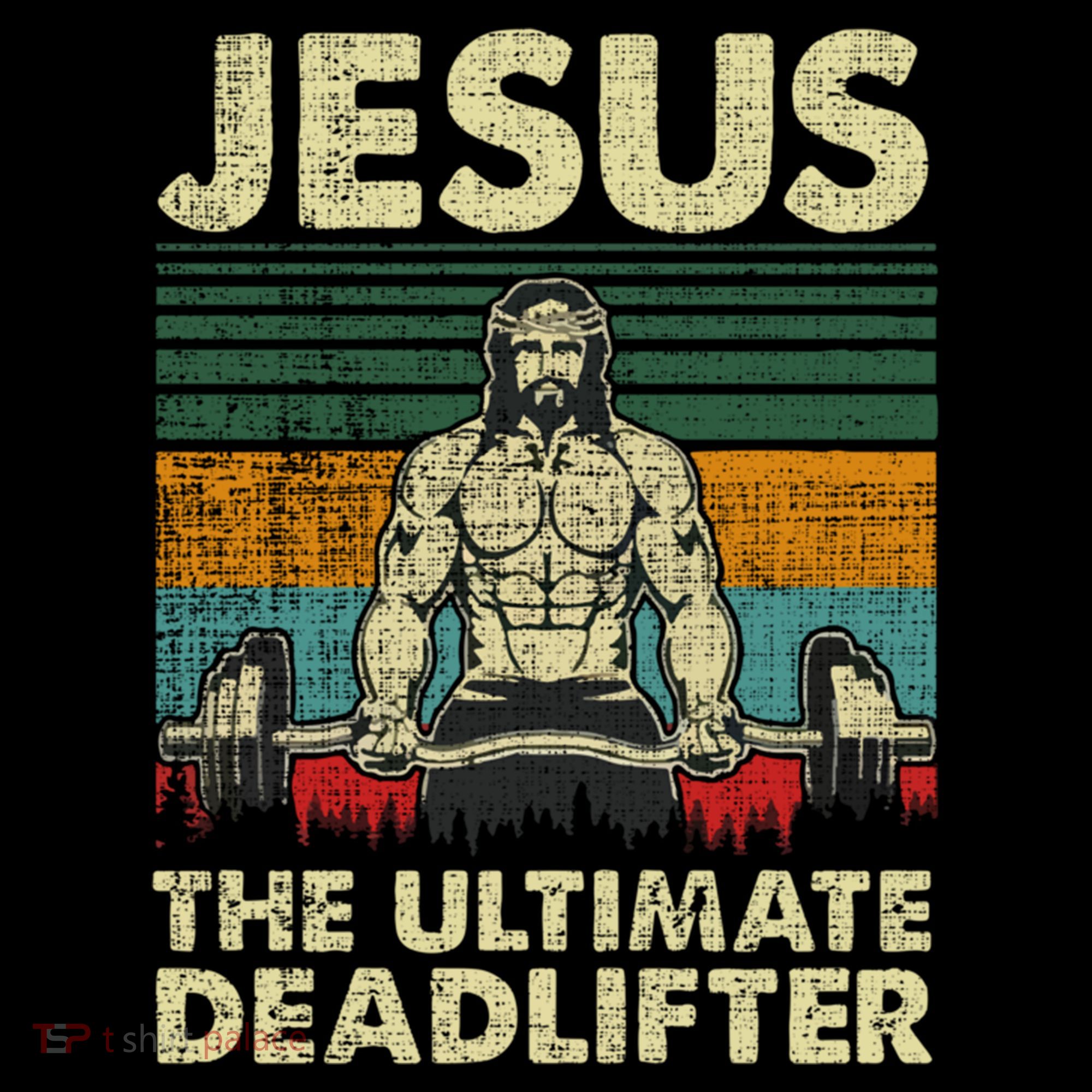 Jesus The Ultimate Deadlifter Funny Christian Workout Jesus Gift Coffee Mug