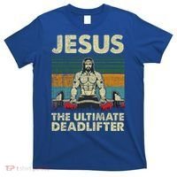 Jesus The Ultimate Deadlifter Funny Christian Workout Jesus Gift T-Shirt thumb 0