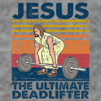 Jesus The Ultimate Deadlifter Funny Christian Gym Toddler Hoodie thumb 2