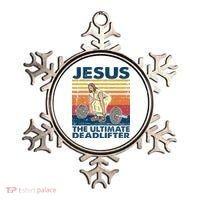 Jesus The Ultimate Deadlifter Funny Christian Gym Ornament thumb 0