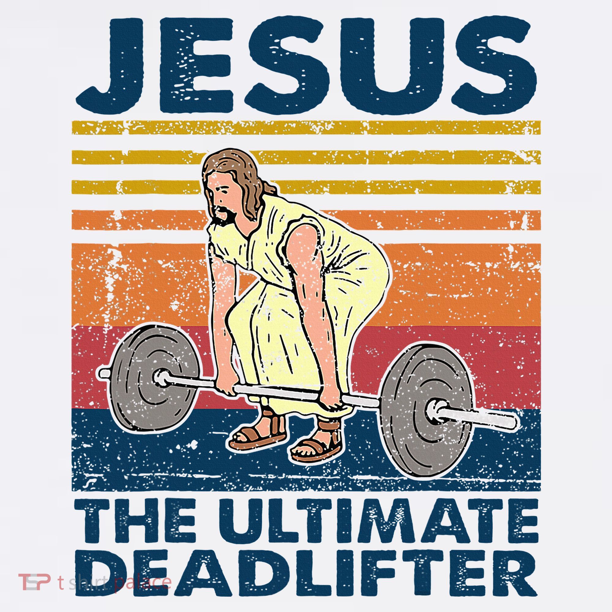 Jesus The Ultimate Deadlifter Funny Christian Gym Women's Tank Top