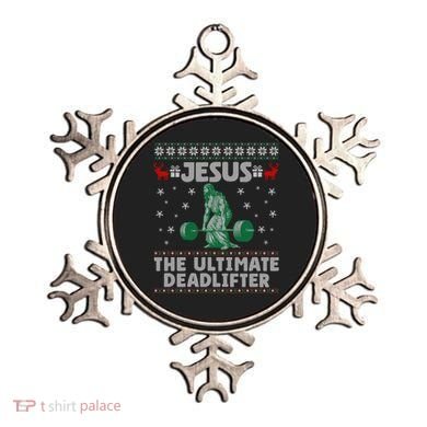 Jesus The Ultimate Deadlifter Christmas Ugly Sweater Cool Gift Ornament