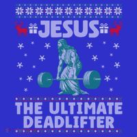 Jesus The Ultimate Deadlifter Christmas Ugly Sweater Cool Gift Mousepad thumb 1