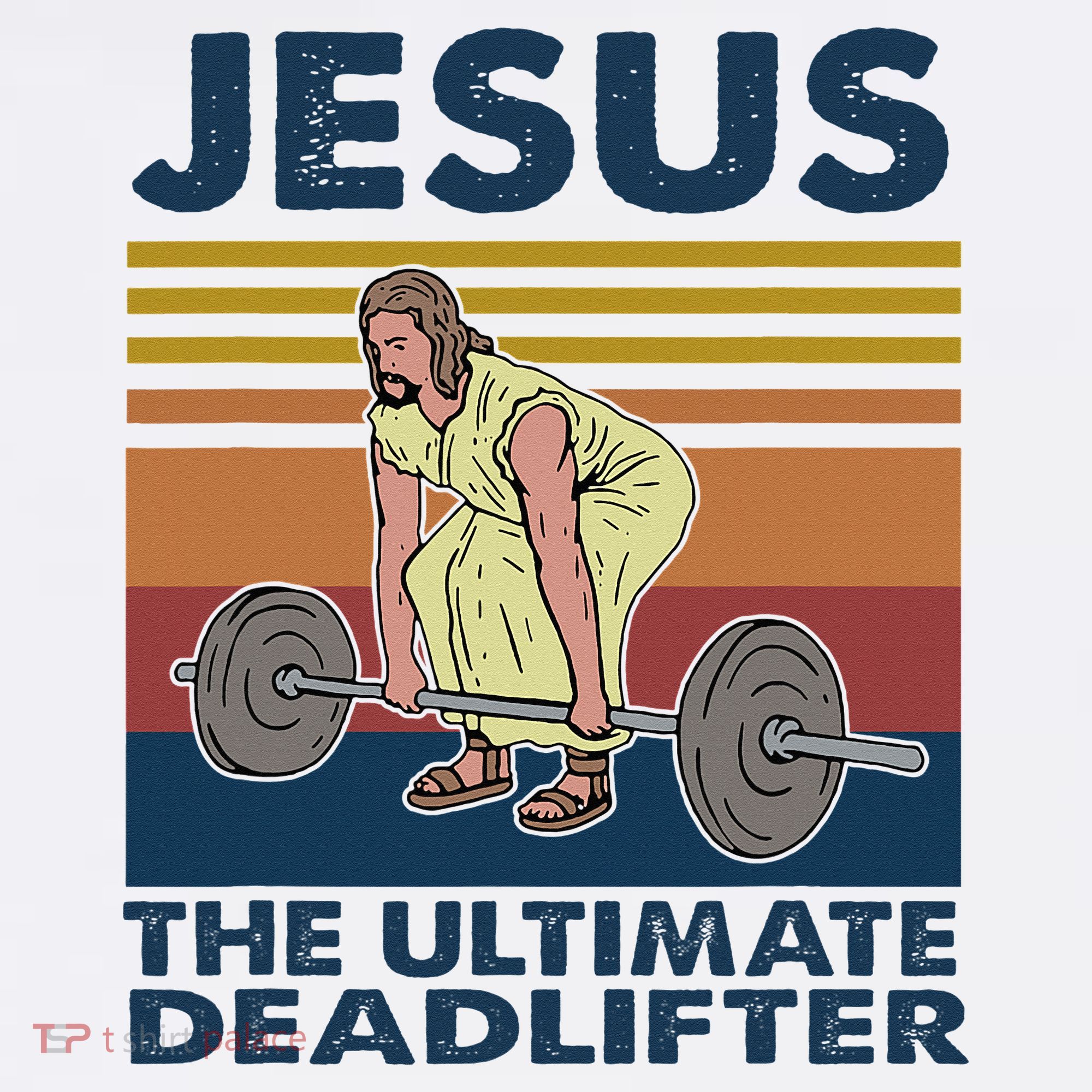Jesus The Ultimate Deadlifter Funny Gym Bodybuliding Fitness Women's Tank Top