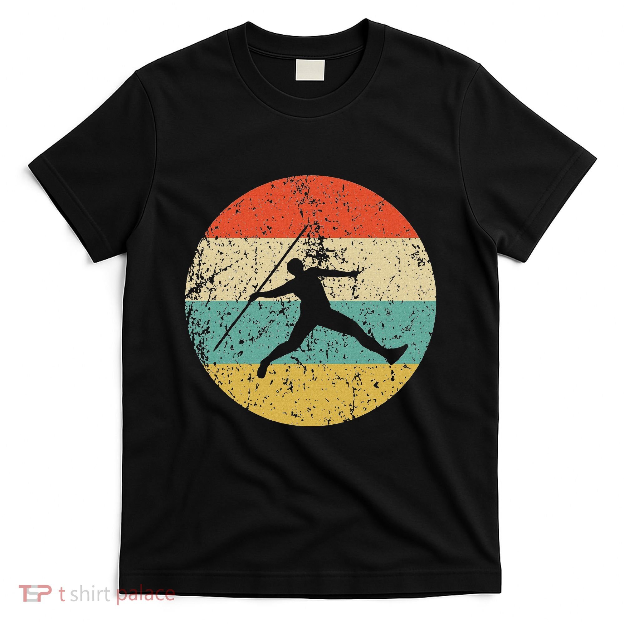 Javelin Throw Vintage Retro Track And Field T-Shirt