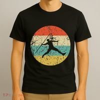 Javelin Throw Vintage Retro Track And Field T-Shirt thumb 3